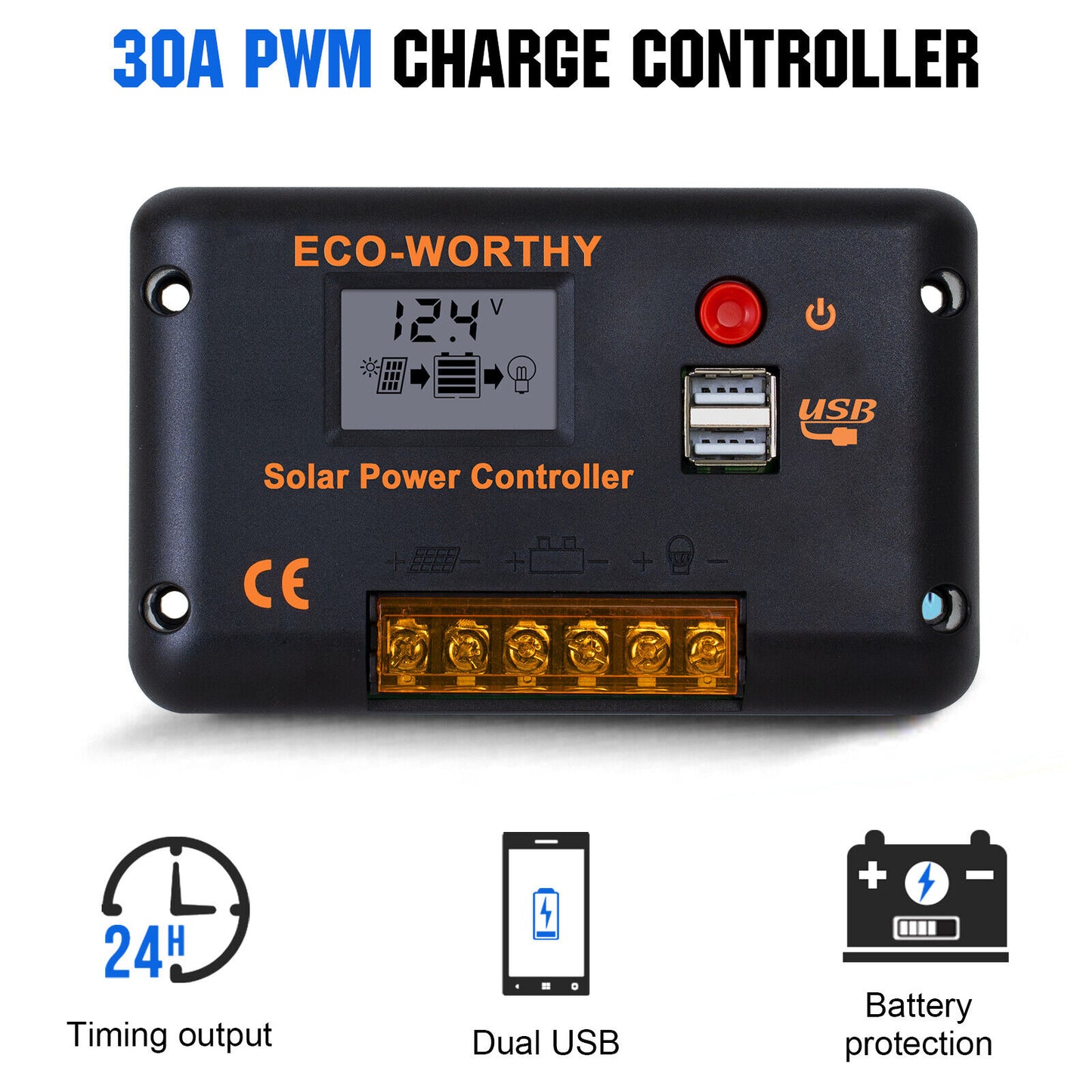 120W Solar Panel Kit with Mounting Brackets for RV Campervan Caravan