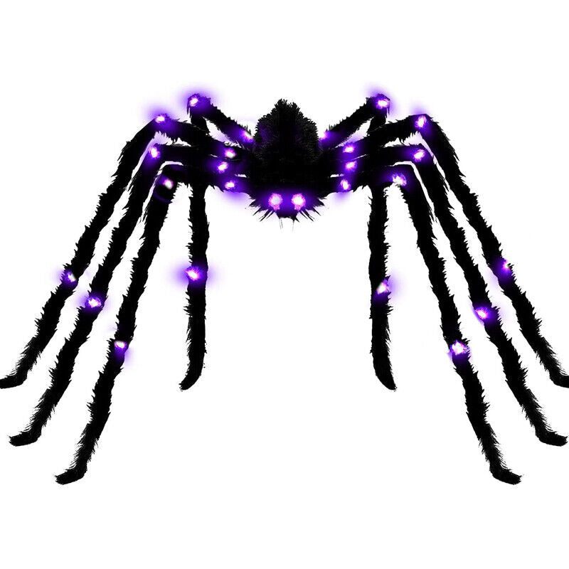 200CM(6.6FT) Hairy Giant Spider Halloween Prop Indoor/Outdoor Decor