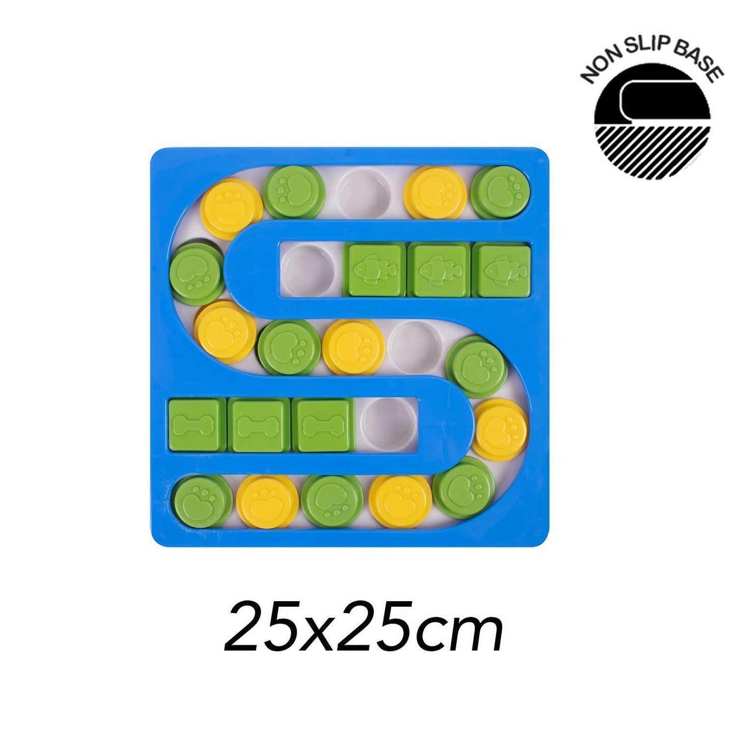 Sliding Puzzle Pet Feeder Treat Slow Feeding Interactive Toy Game Dog Puppy