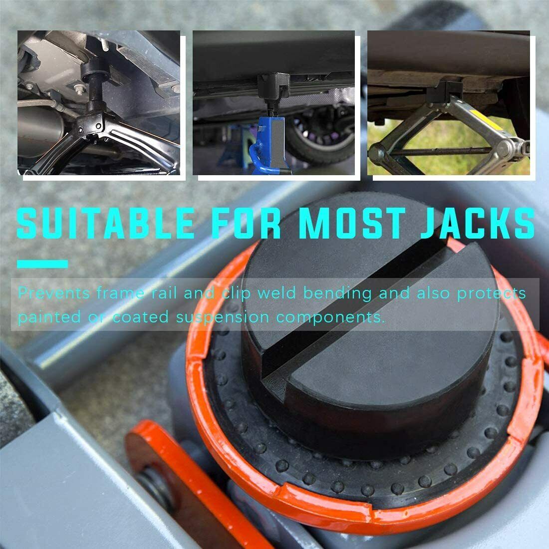 Car Rubber Pad Block Hydraulic Ramp Jacking Pads Trolley Jack Adapter Lifting