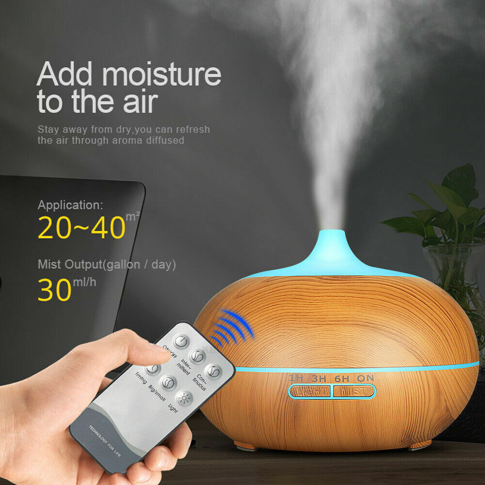 3 in 1 Essential Oil Aroma Diffuser Mist Humidifier Air Purifier Ultrasonic LED