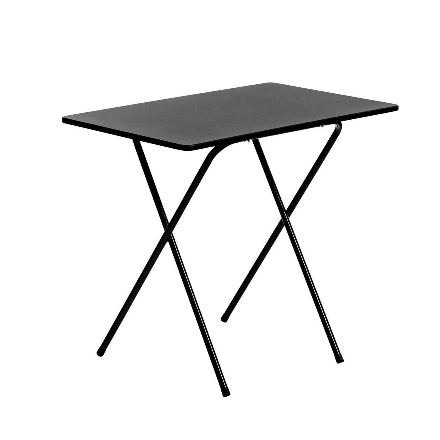 Folding Laptop Desk PC Home Office University Wood Study Student Table - Black 5055415997679