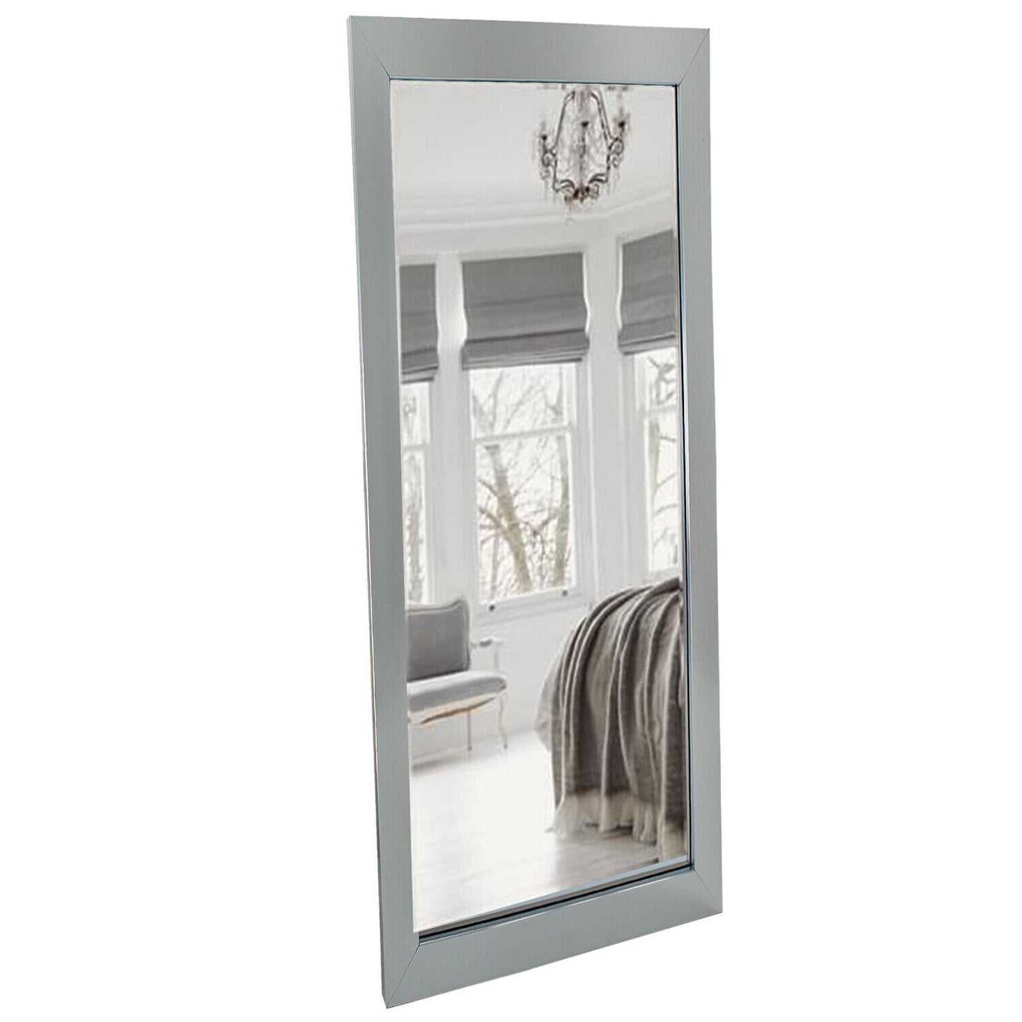 💥SALE💥Silver Long Wall Mounted Bathroom Bedroom Hallway Living Room Mirror Full Length