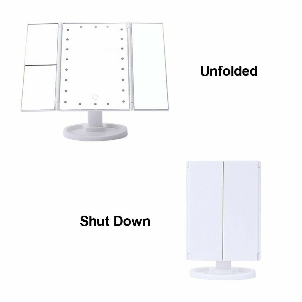 💥SALE💥Foldable LED mirror Illuminated Make Up Mirror Cosmetic Vanity with Light Stand