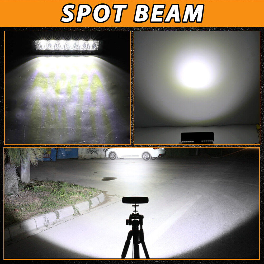 2X 12V 48W LED Work Light Bar Flood Spot Lights Driving Lamp Offroad Car SUV DRL