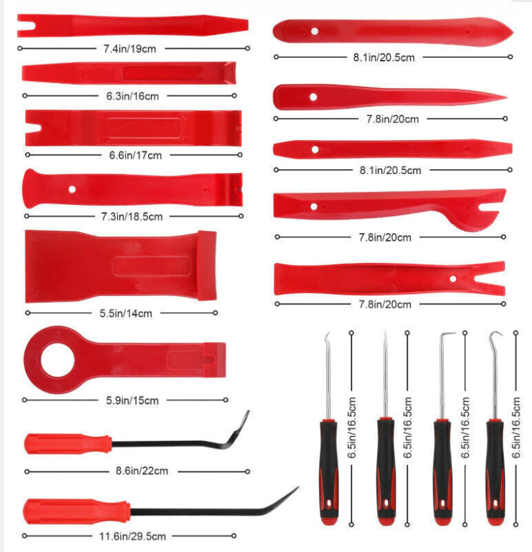 💥SALE💥 228Pcs Car Door Trim Panel Removal Molding Pry Interior Clip Install Tool Kit UK