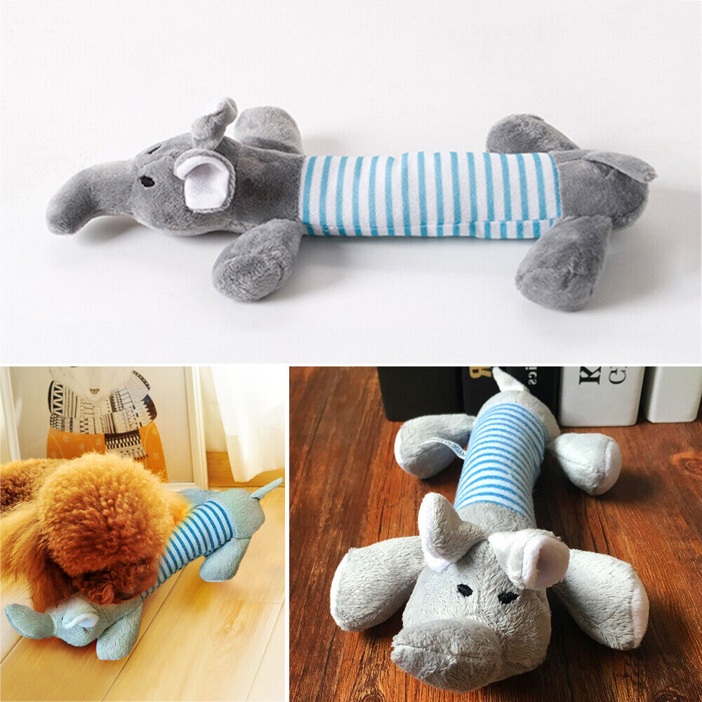 3 Pcs Pet Dogs Chew Toy Cute Squeaker Squeaky Soft Plush Sound Play Puppy Teeth Toys