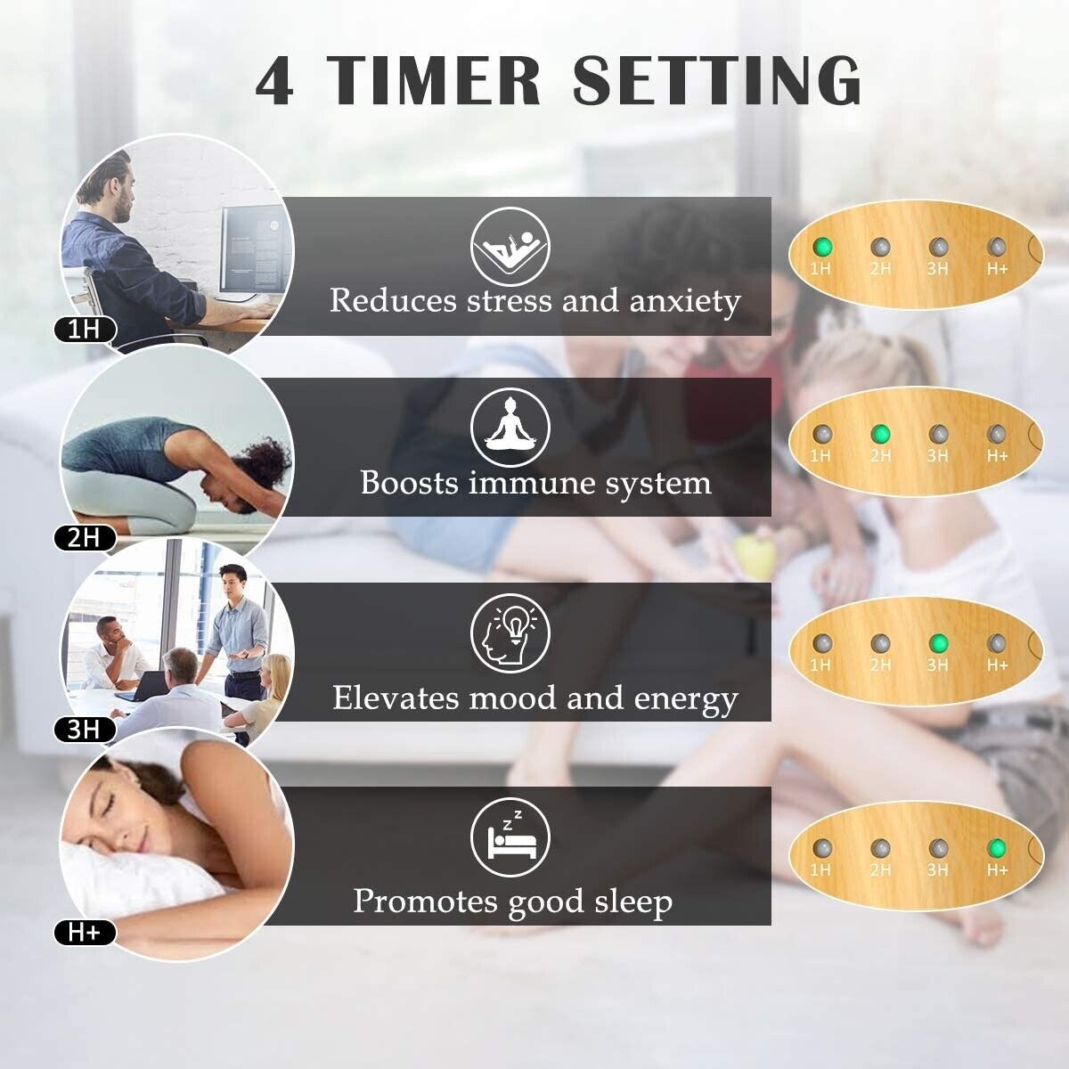3D Firework Humidifier Night Lamp Ultrasonic Essential Oil Diffuser Aromatherapy