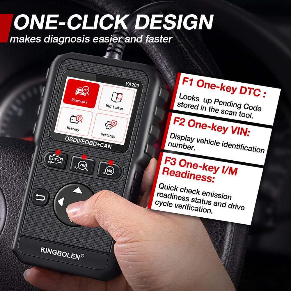Car Check Engine Diagnostic Scanner OBD2 CAN EOBD Fault Code Reader Reset Tool