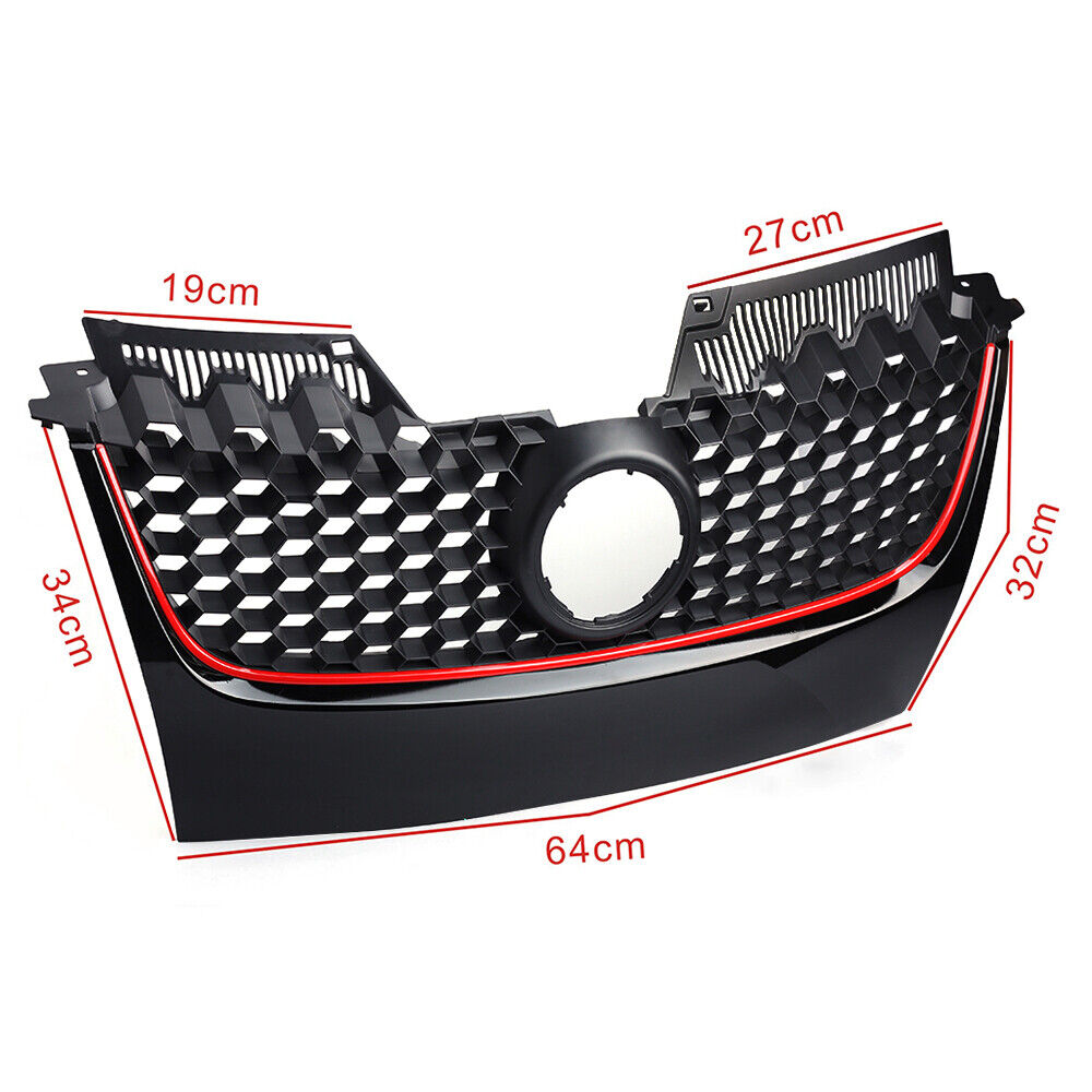 FOR VW GOLF GTI MK5 Jetta GLI 2006-2009 FRONT BUMPER CENTER HONEYCOMB GRILLE