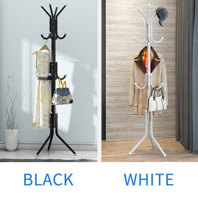 💥SALE💥 12 Hooks Coat Stand Garment Rack Metal FREE SHIPPING