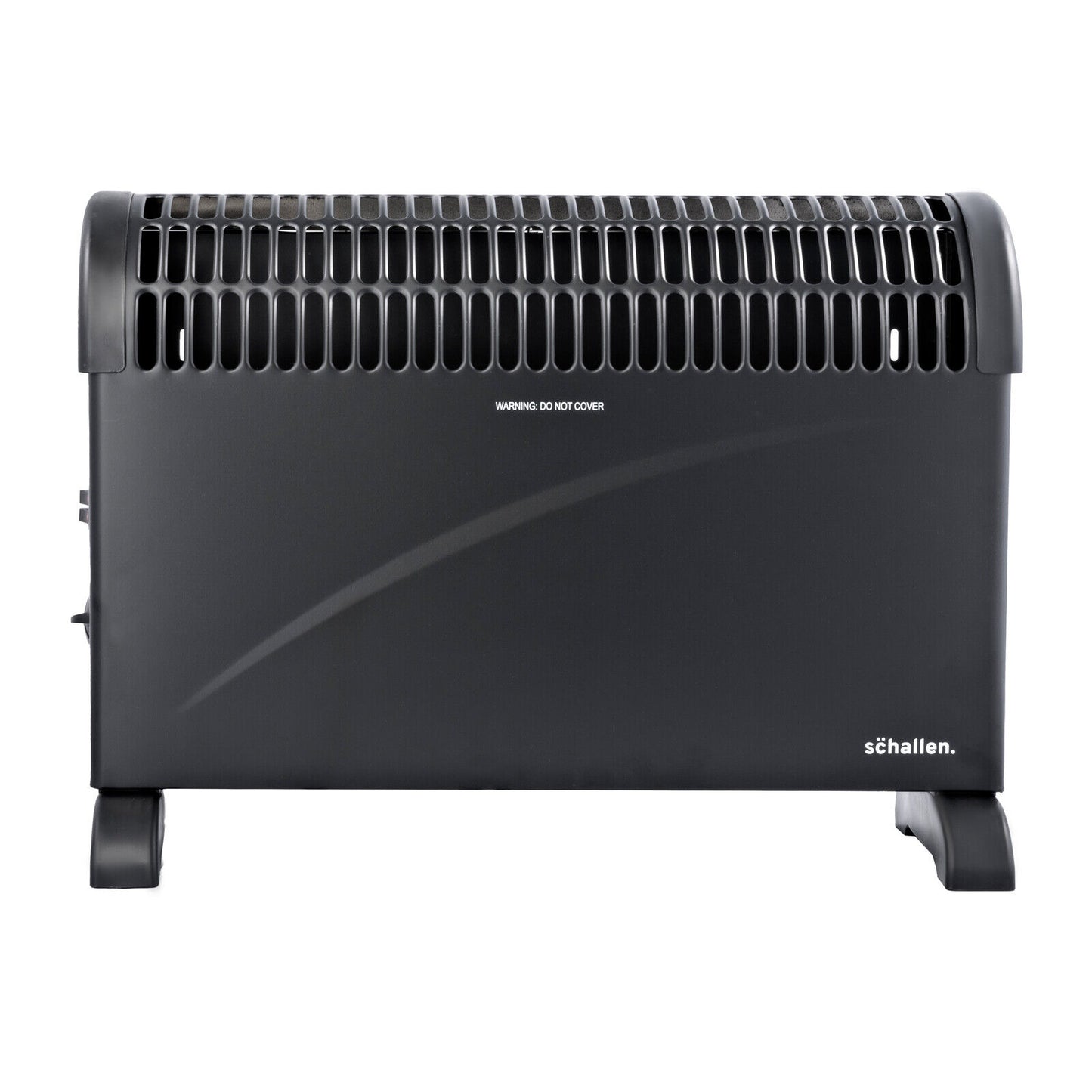 Schallen Modern Black 2000W Electric Convector Radiator Heater with Thermostat