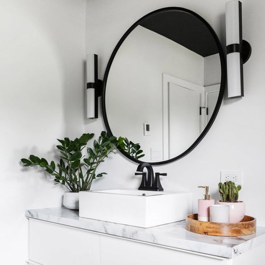 💥SALE💥60cm Round Wall Mounted Mirror Bathroom Bedroom Makeup Dressing Mirror Circle