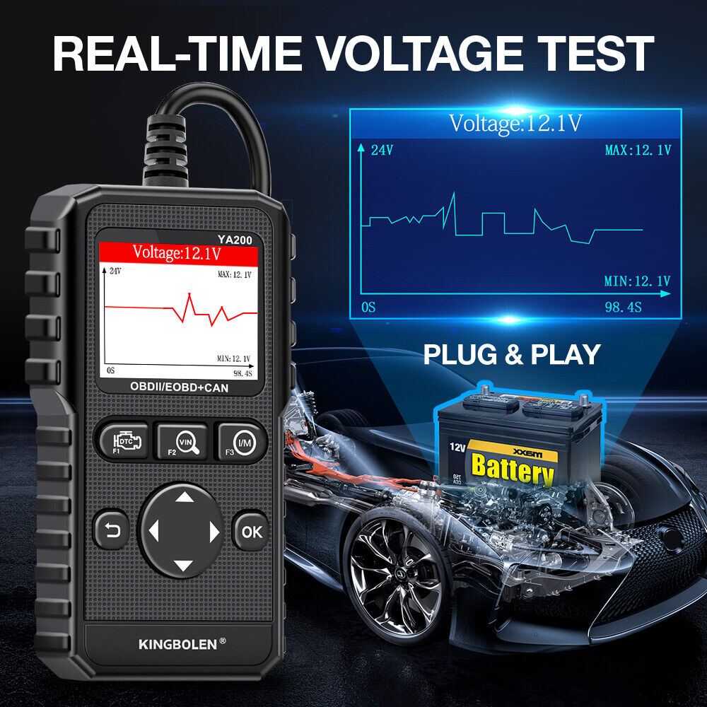 Car Check Engine Diagnostic Scanner OBD2 CAN EOBD Fault Code Reader Reset Tool