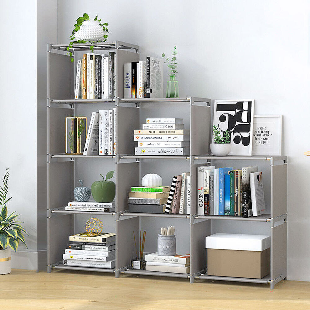 9 Cube Bookcase Shelf Display Furniture Storage Shelving Unit Living room Office Free Shipping