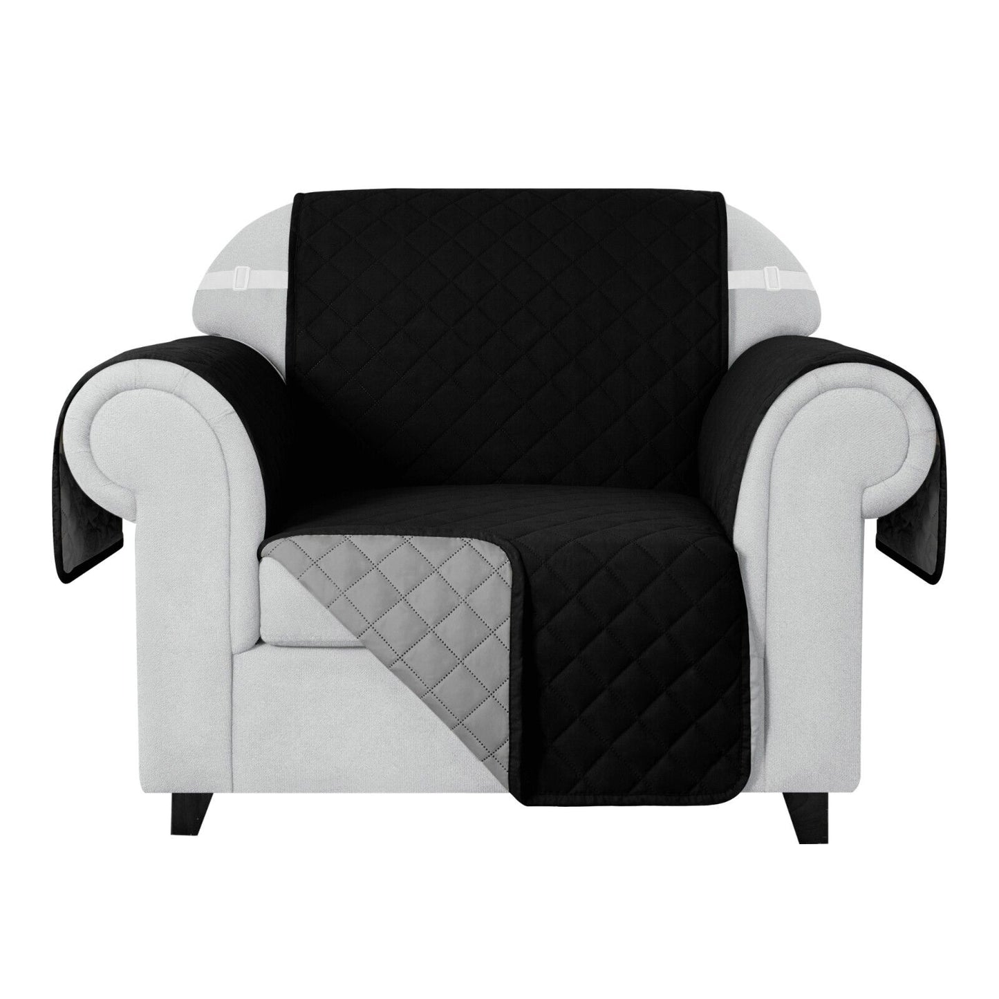 Anti Slip Quilted Sofa Cover Reversible Couch Covers Pet Protector Sofa Throw