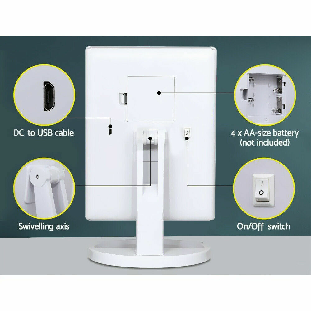 💥SALE💥Foldable LED mirror Illuminated Make Up Mirror Cosmetic Vanity with Light Stand