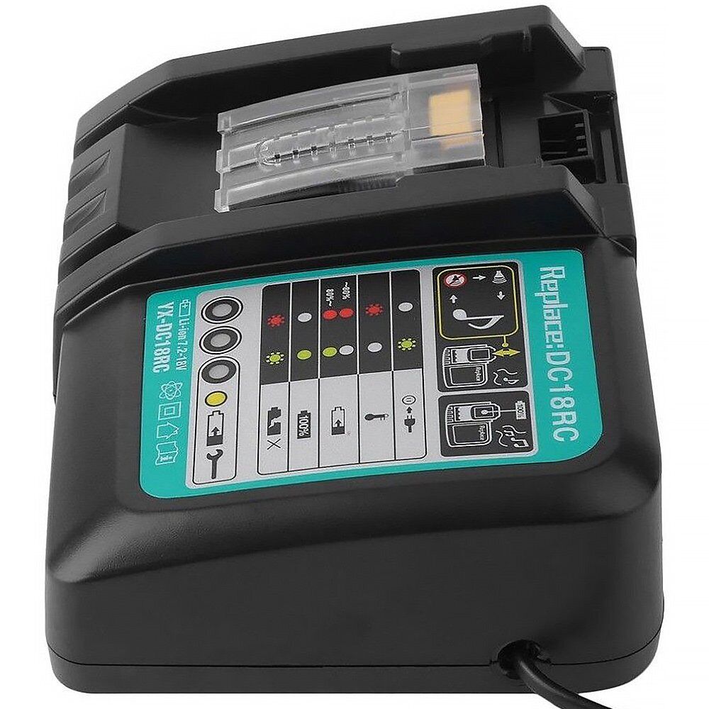 Rapid Battery Charger for Makita BL1830 BL1840 BL1850 BL1860 7.2V-18V 3A UK Plug