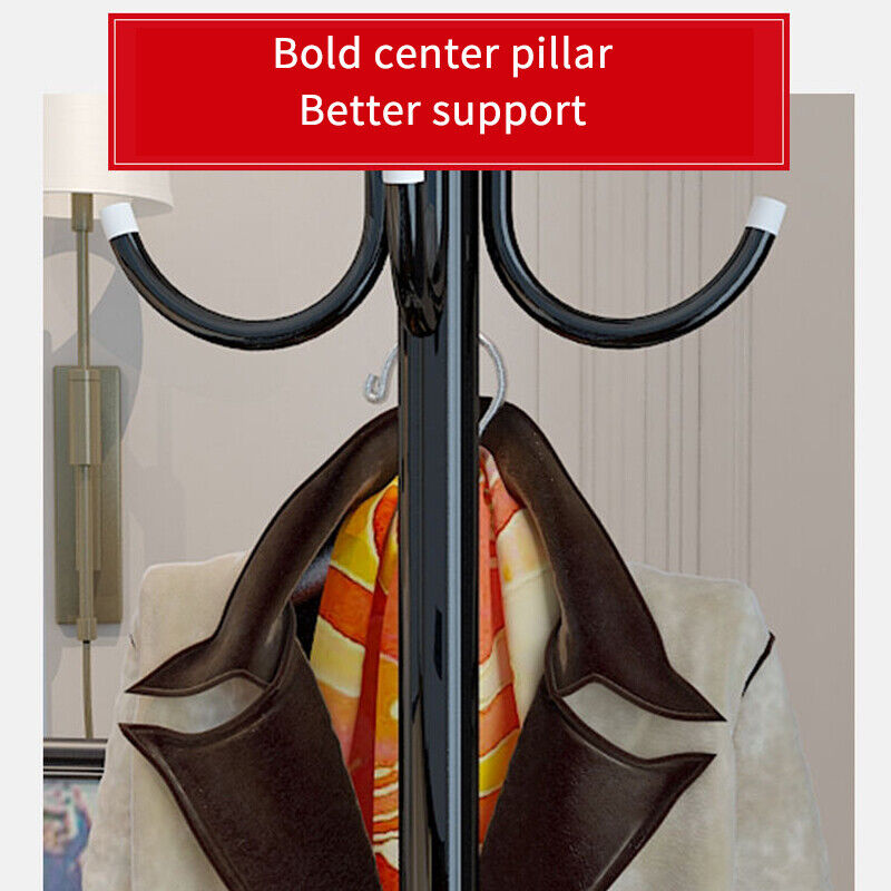 💥SALE💥 12 Hooks Coat Stand Garment Rack Metal FREE SHIPPING