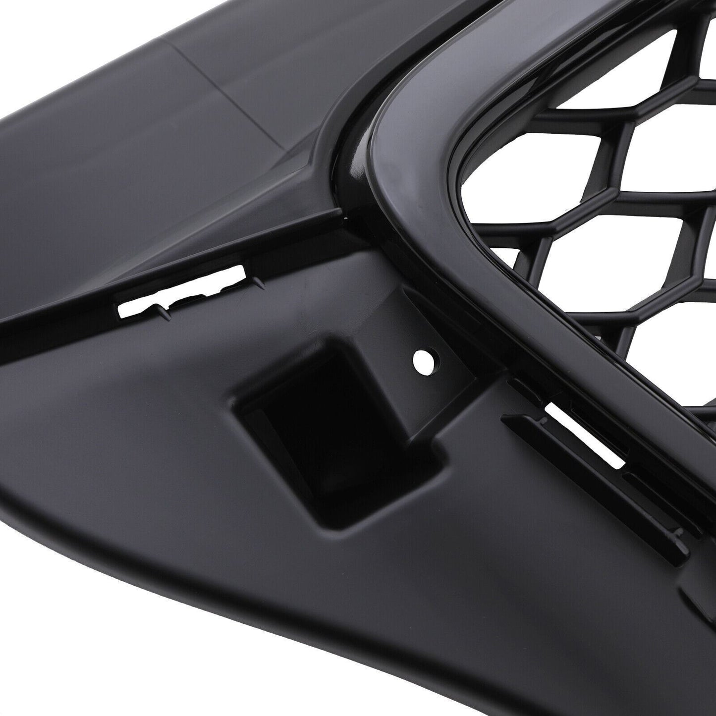 RS STYLE BLACK DEBADGED BADGELESS SPORT MESH GRILL GRILLE FOR AUDI A3 8P 09-11