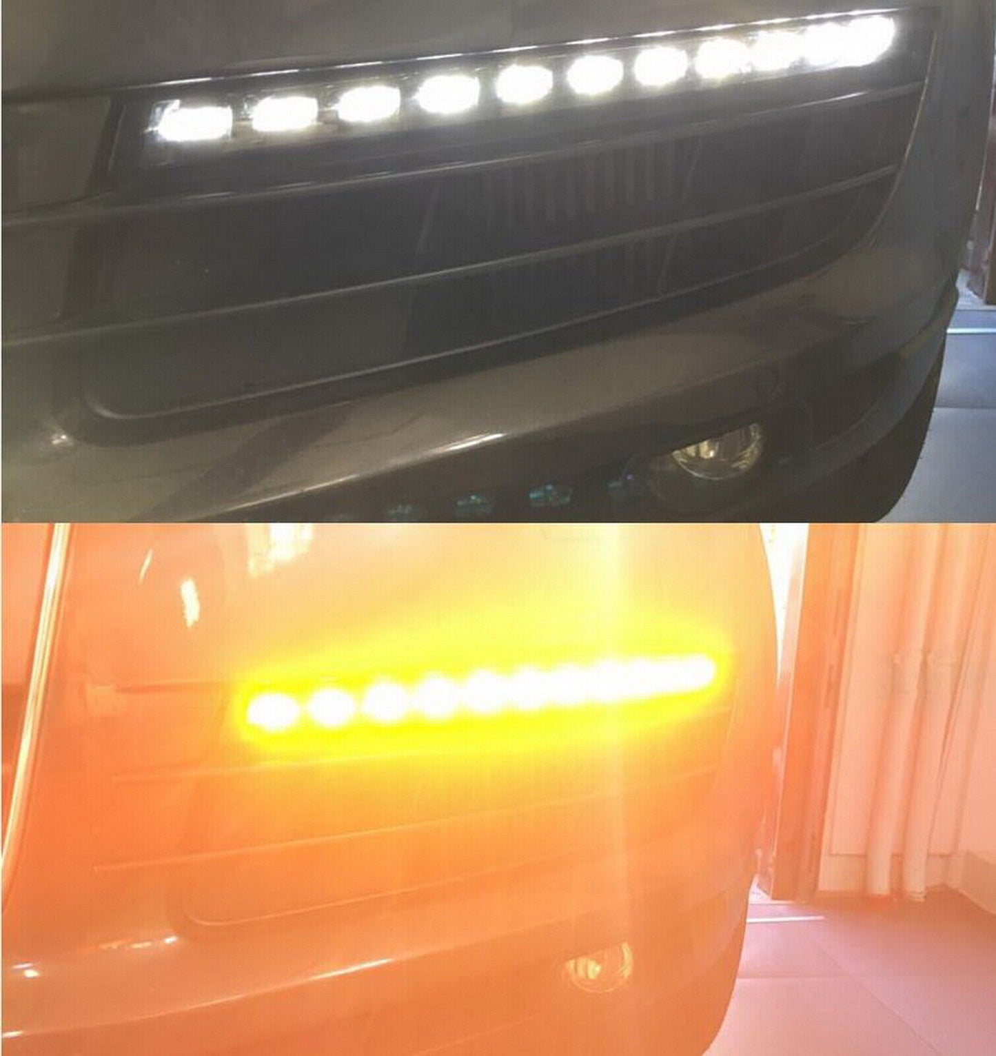 LED Daytime Running DRL Front Bumper Fog Driving Light Bulb For Audi Q7 4L 07-09