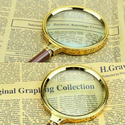 90mm Handheld Magnifying Glass 15x Magnifier Reading Loupe Jewelry Aid Big Large FREE SHIPPING