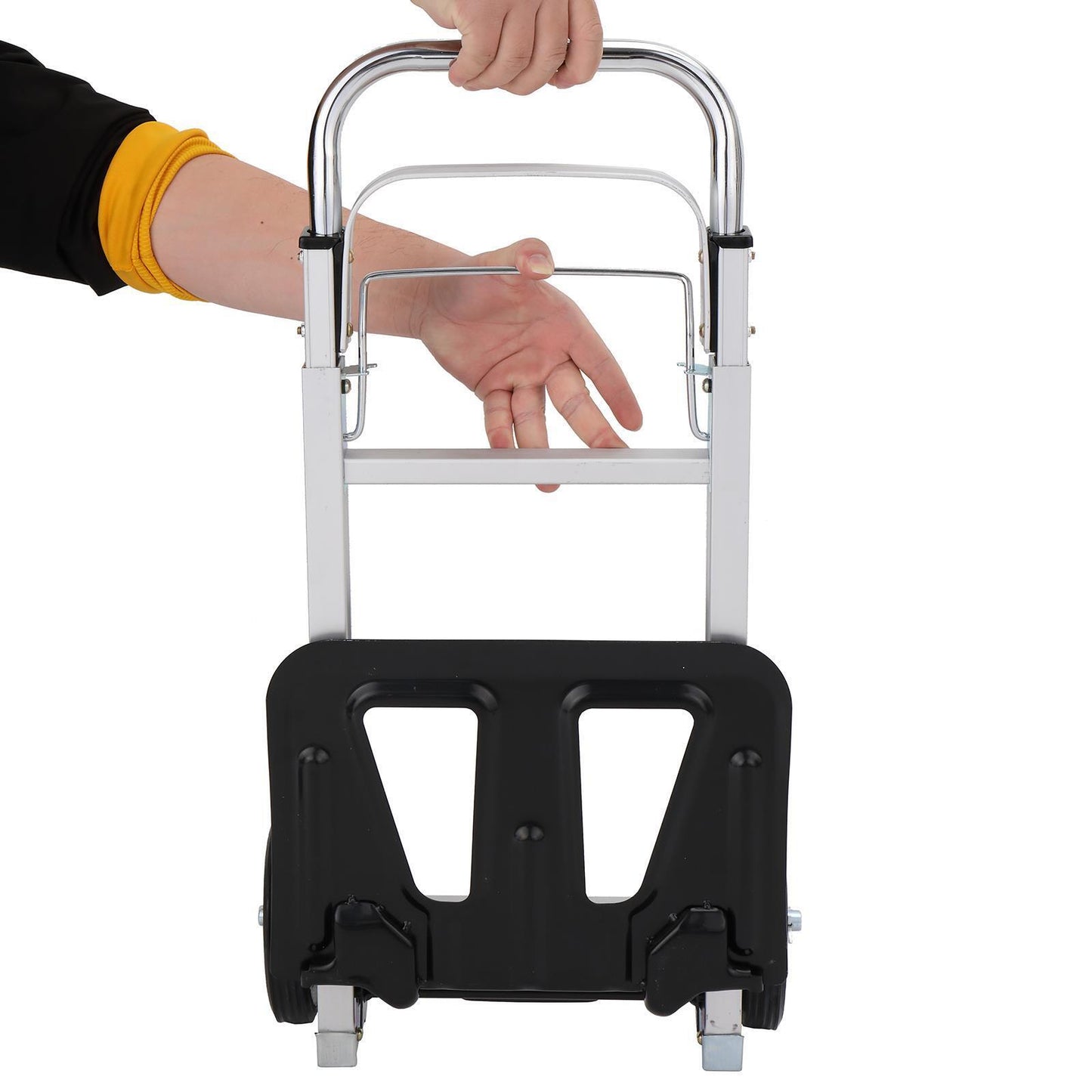 90kg Heavy Duty Folding Sack Truck Portable Hand Truck Hand Industrial Trolley