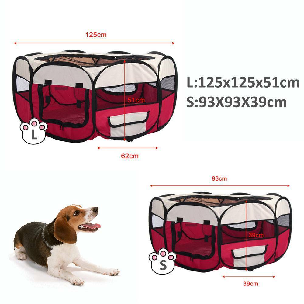 💥SALE💥 Foldable Fabric Dog Crate Cat Cage Pet Travel Puppy Play Pen Tent Outdoor