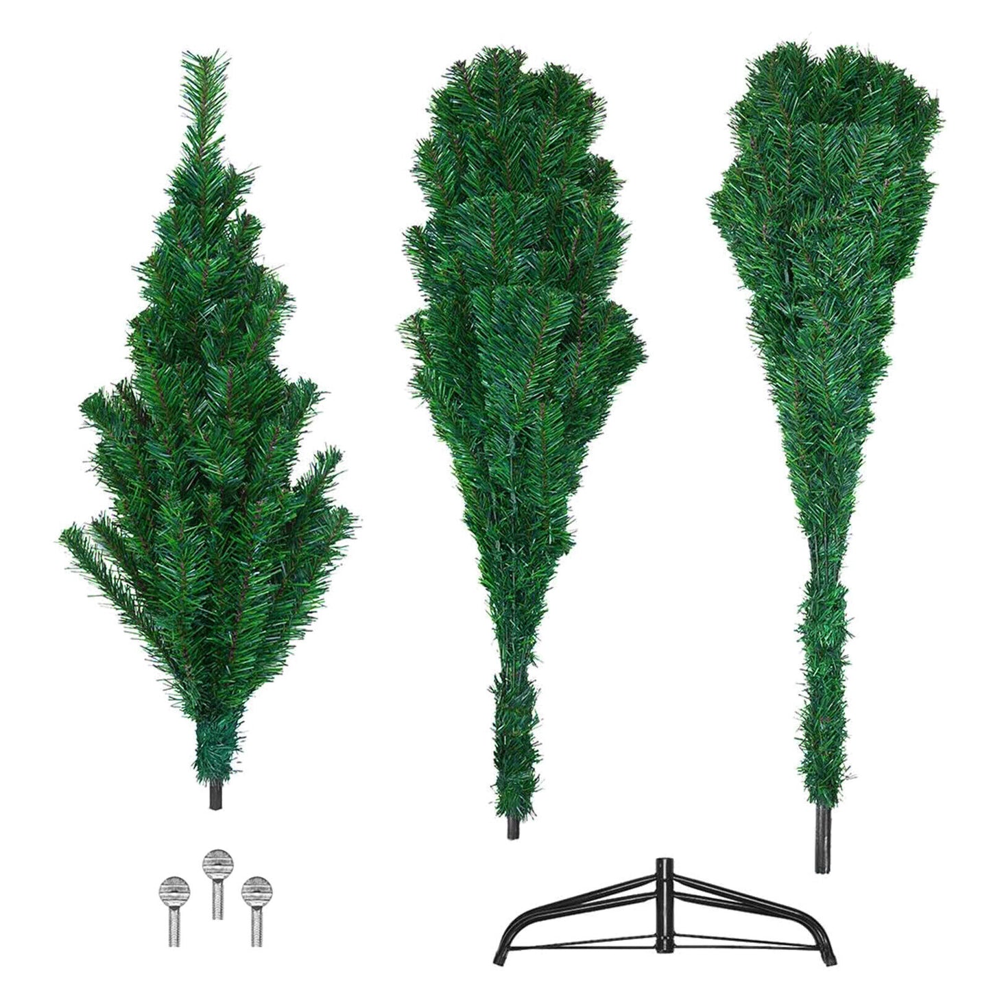 7FT Bushy Christmas Tree Xmas Decorations With 200 LED USB Lights & Stand