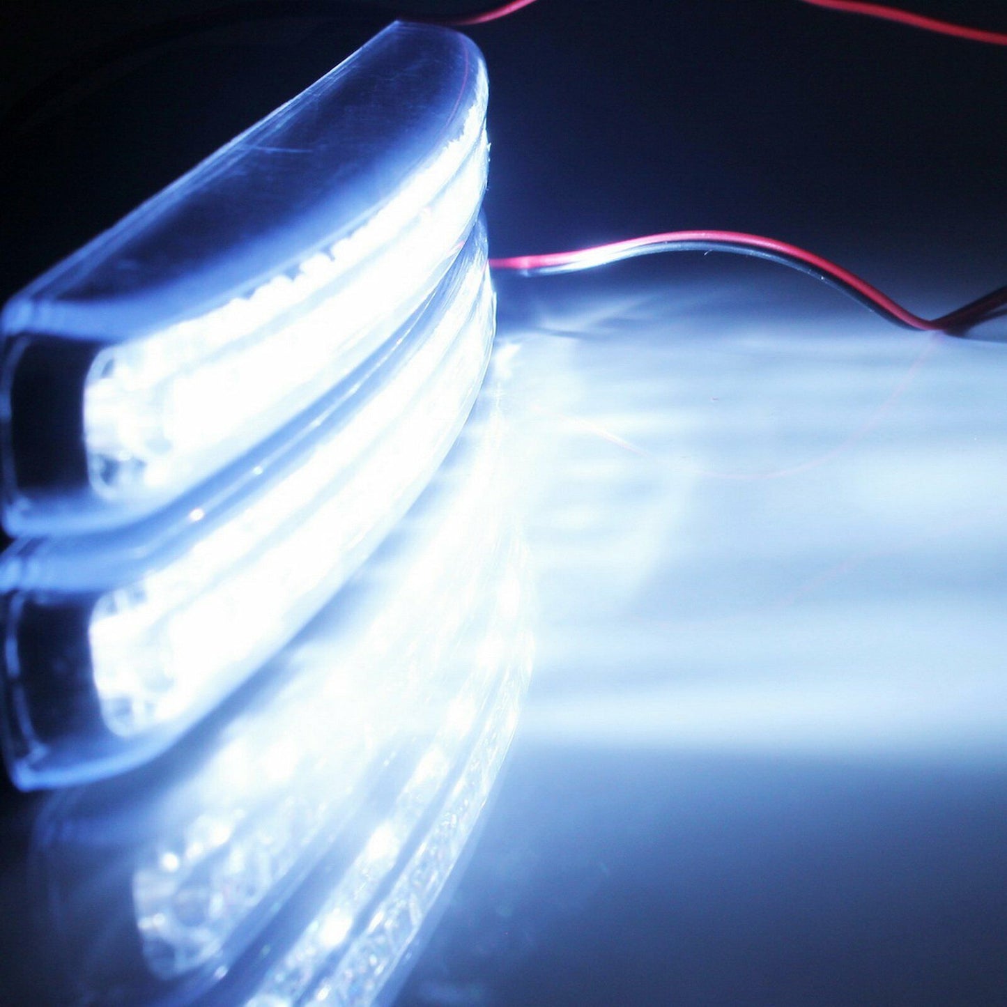 8 LED Fog Daytime Running Light Car Indicator Side Bumper Driving Lamp DRL White