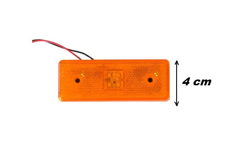 10 x Amber Marker Light 12v LED Orange Side Lamp Indicator Trailer Truck van Bus