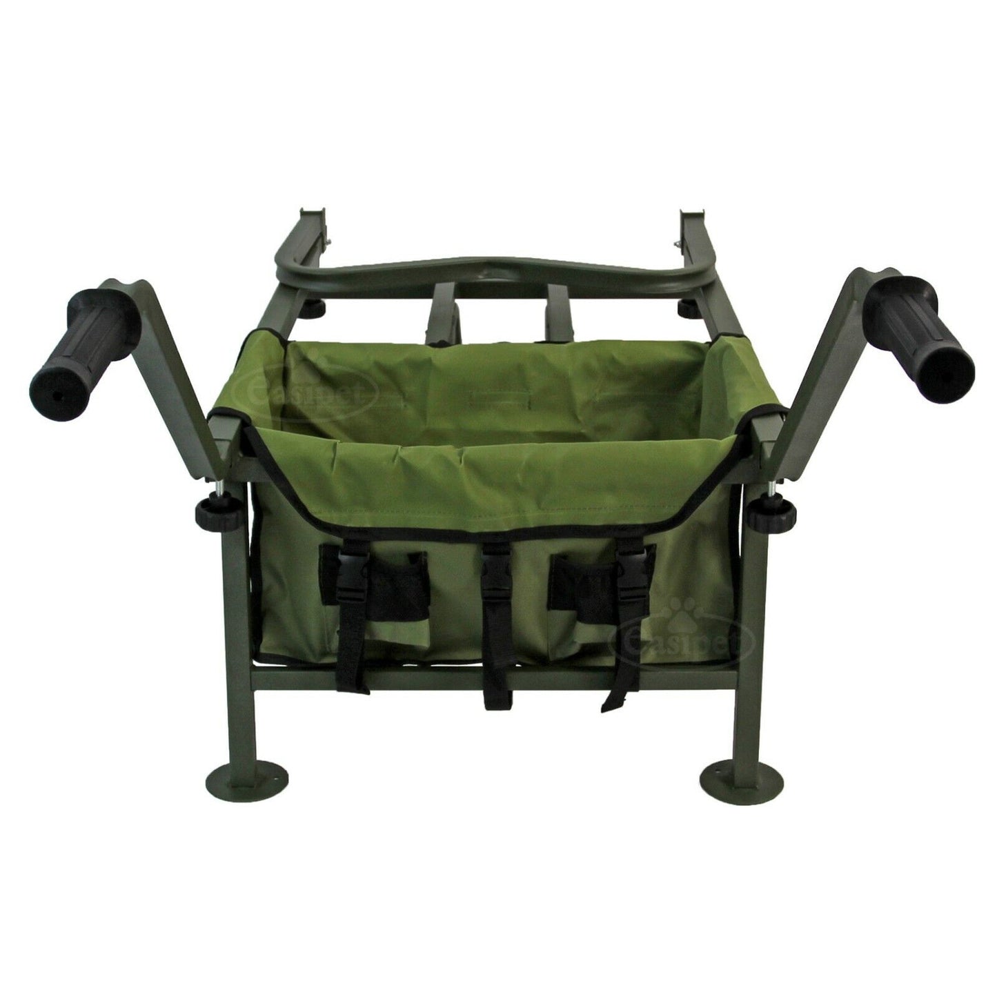 NEW! Fishing Trolley Solid PU Wheel Folding Barrow Cart with Detachable Bag