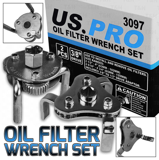 💥SALE💥BERGEN Oil Filter Wrench Set 2 Way 3 Leg Oil & Fuel Filter Wrench/Removal Tools