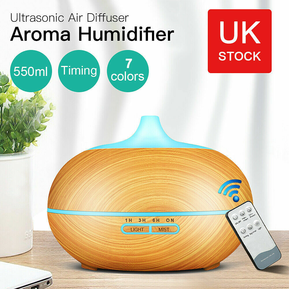 3 in 1 Essential Oil Aroma Diffuser Mist Humidifier Air Purifier Ultrasonic LED
