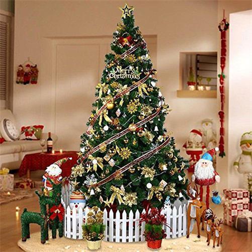 6FT Bushy Christmas Tree Xmas Decorations With 100 LED Lights & Stand
