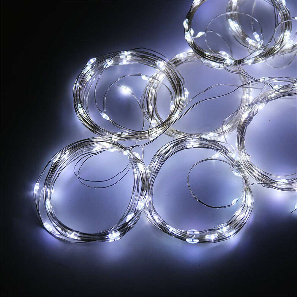 300 LED Curtain Fairy Lights String Indoor/Outdoor Backdrop Wedding Party White