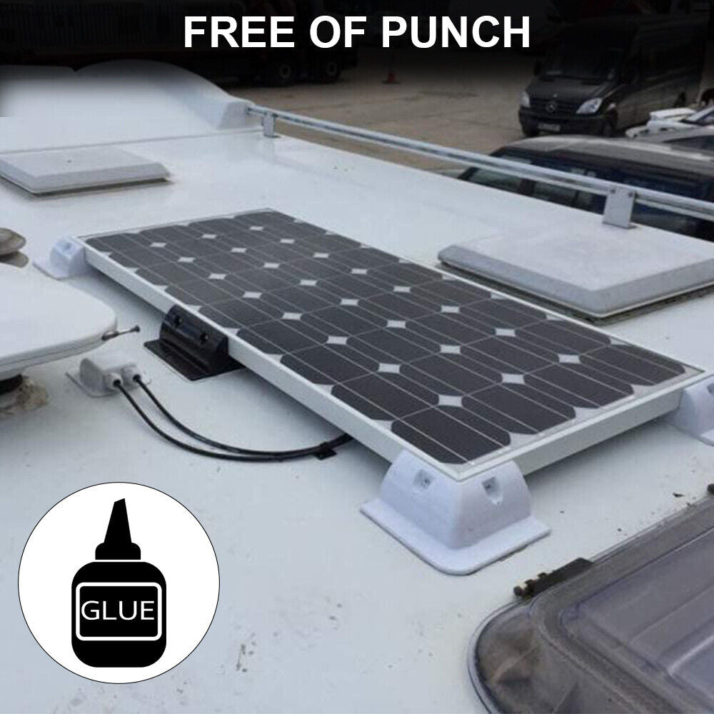 120W Solar Panel Kit with Mounting Brackets for RV Campervan Caravan