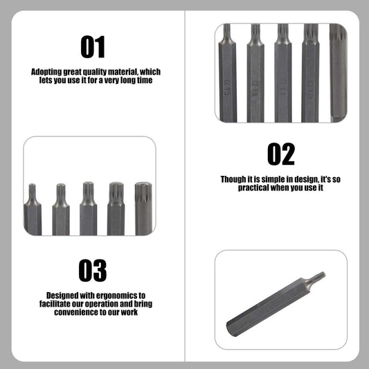 💥SALE💥40Pc Allen Key Torx Hex Star Spline Socket Bit Set Drive Car Repair Tool 1/2 3/8