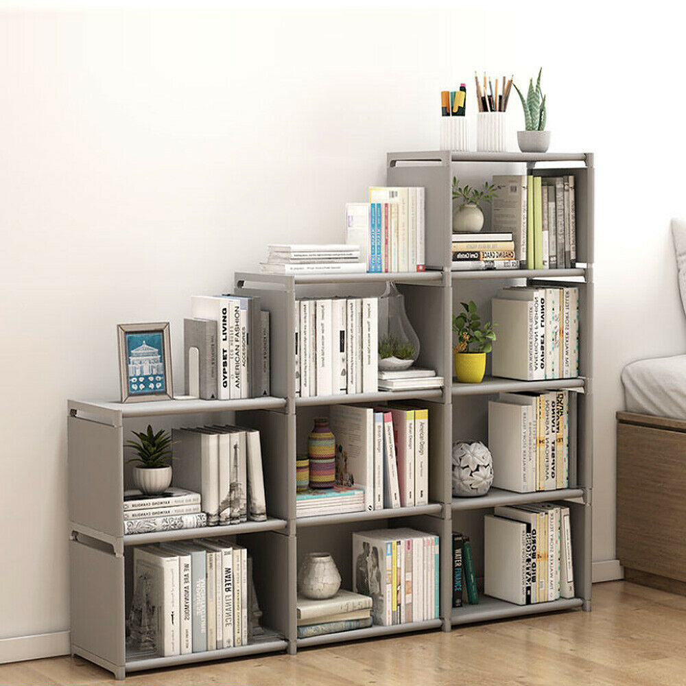 9 Cube Bookcase Shelf Display Furniture Storage Shelving Unit Living room Office Free Shipping