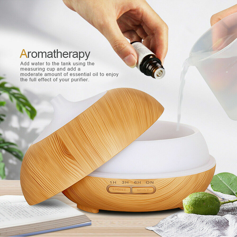 3 in 1 Essential Oil Aroma Diffuser Mist Humidifier Air Purifier Ultrasonic LED
