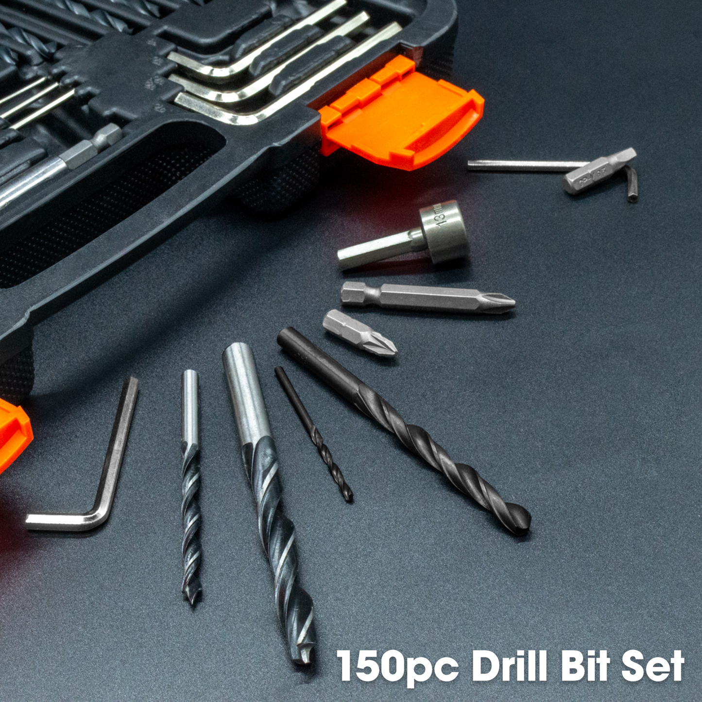 150pc Drill Bit Set & Screwdriver Bits