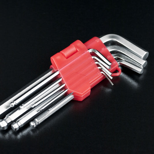 💥SALE💥 Metric Allen Key Set Hexagon Hex Ball End Wrench 9 Piece Hand Tools 1.5 - 10mm
