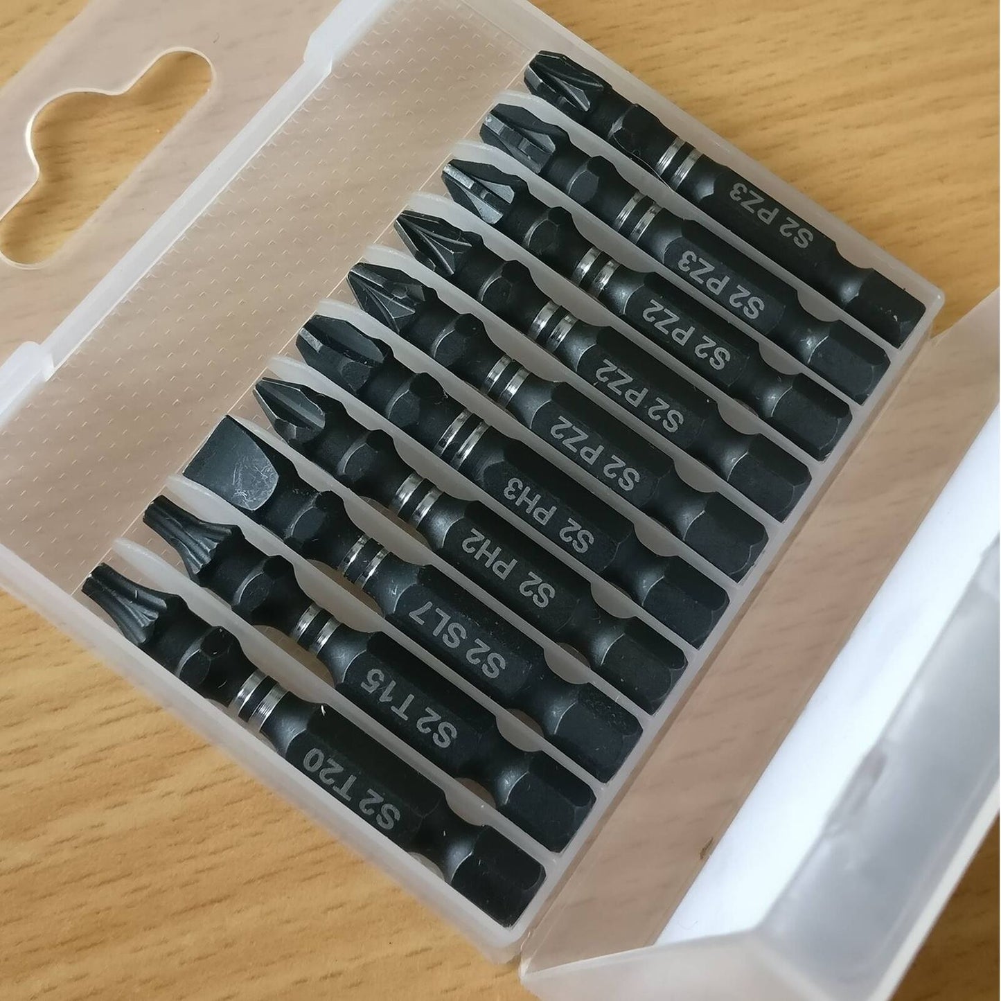 10 x 50mm Sab recut Impact Drill Driver Screwdriver Mixed Bits Set