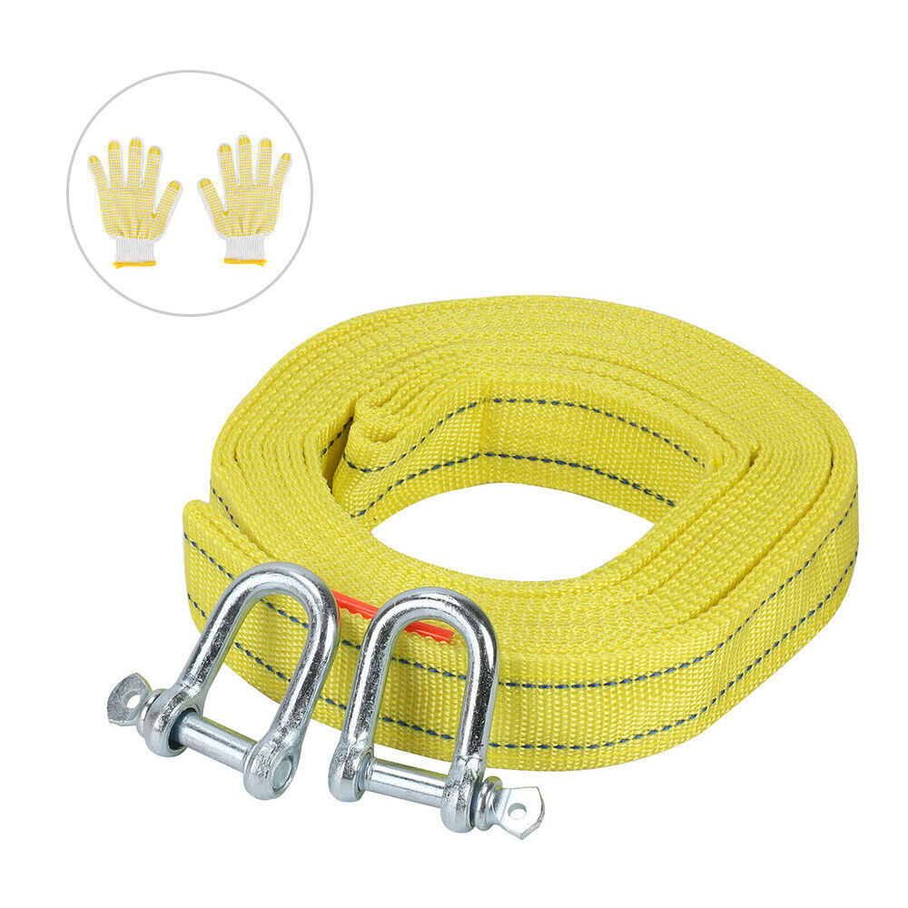5T 5M Tow Rope Towing Pull Strap Heavy Duty Offroad Recovery Quality Polyester