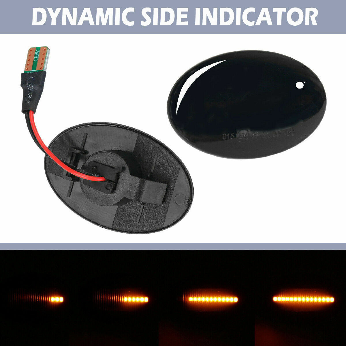 2pcs Ford Transit Tourneo MK6 MK7 Dynamic Side Indicator LED Repeater Light FREE SHIPPING