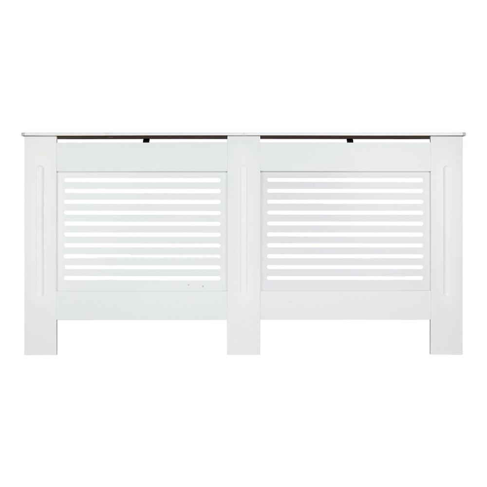 💥SALE💥XL Radiator Cover White Horizontal Cabinet Bookcases Shelving Storage Clearance