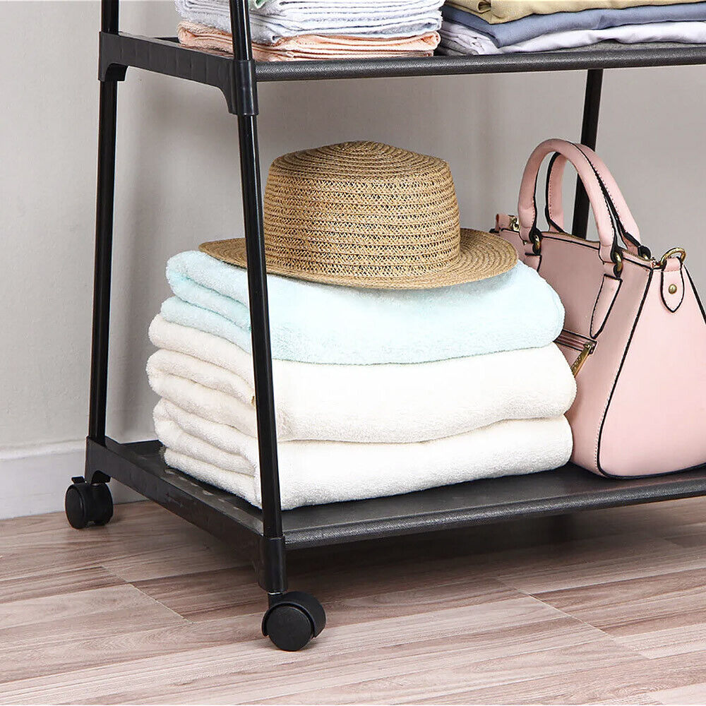 Clothes Rail Rack Garment Dress Hanging Display Stand Shoe Rack Storage Shelf FREE SHIPPING