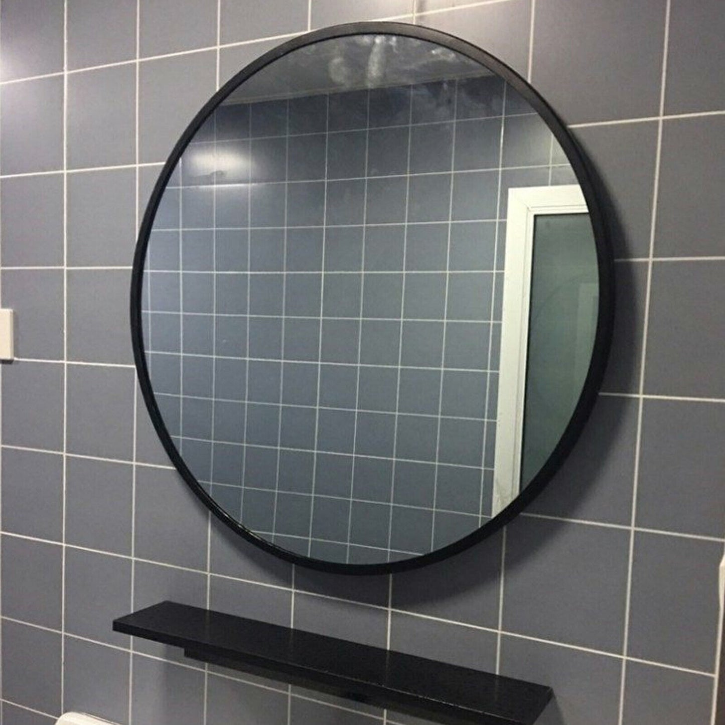💥SALE💥60cm Round Wall Mounted Mirror Bathroom Bedroom Makeup Dressing Mirror Circle
