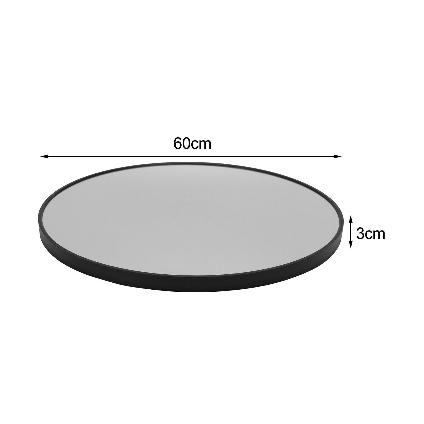💥SALE💥60cm Round Wall Mounted Mirror Bathroom Bedroom Makeup Dressing Mirror Circle