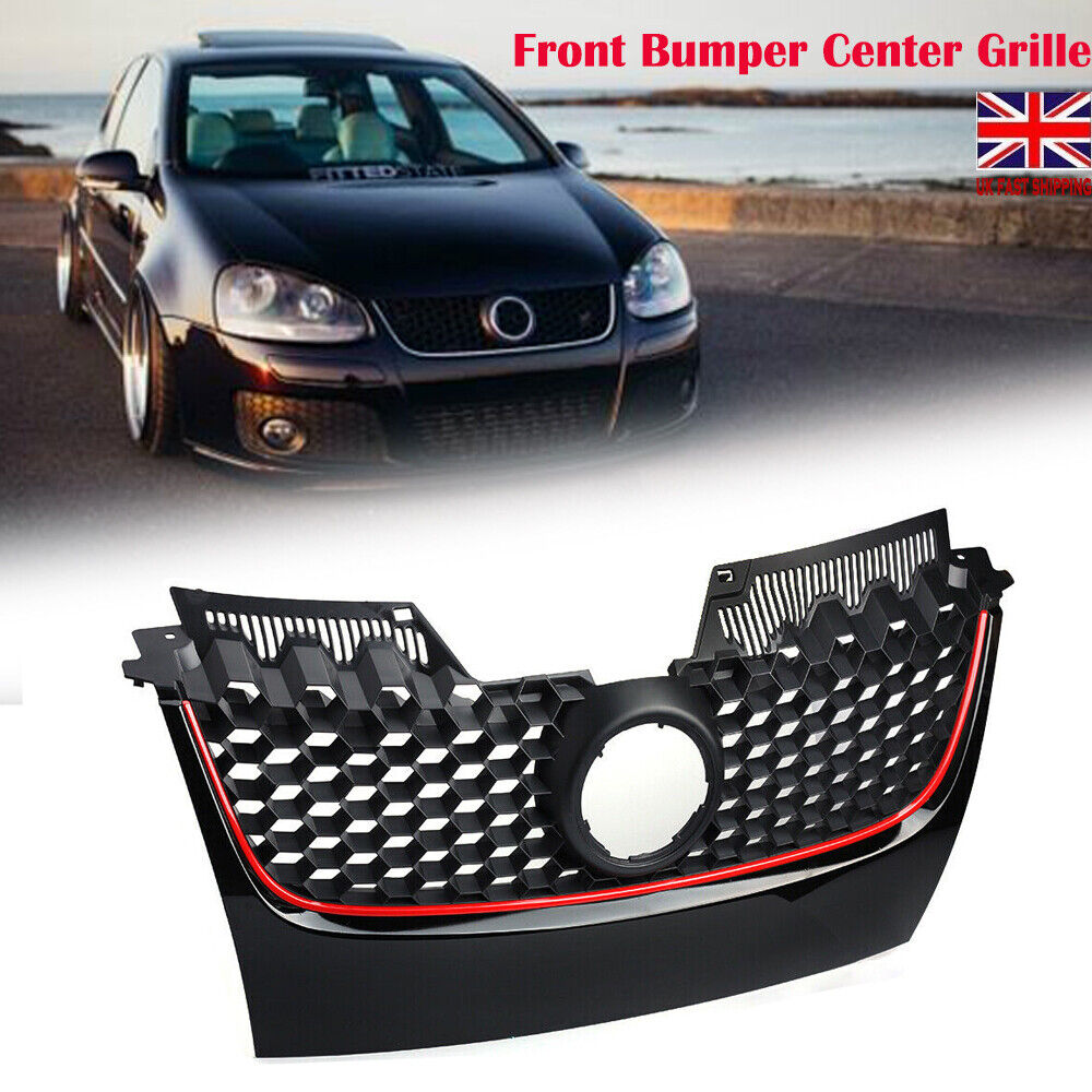 FOR VW GOLF GTI MK5 Jetta GLI 2006-2009 FRONT BUMPER CENTER HONEYCOMB GRILLE